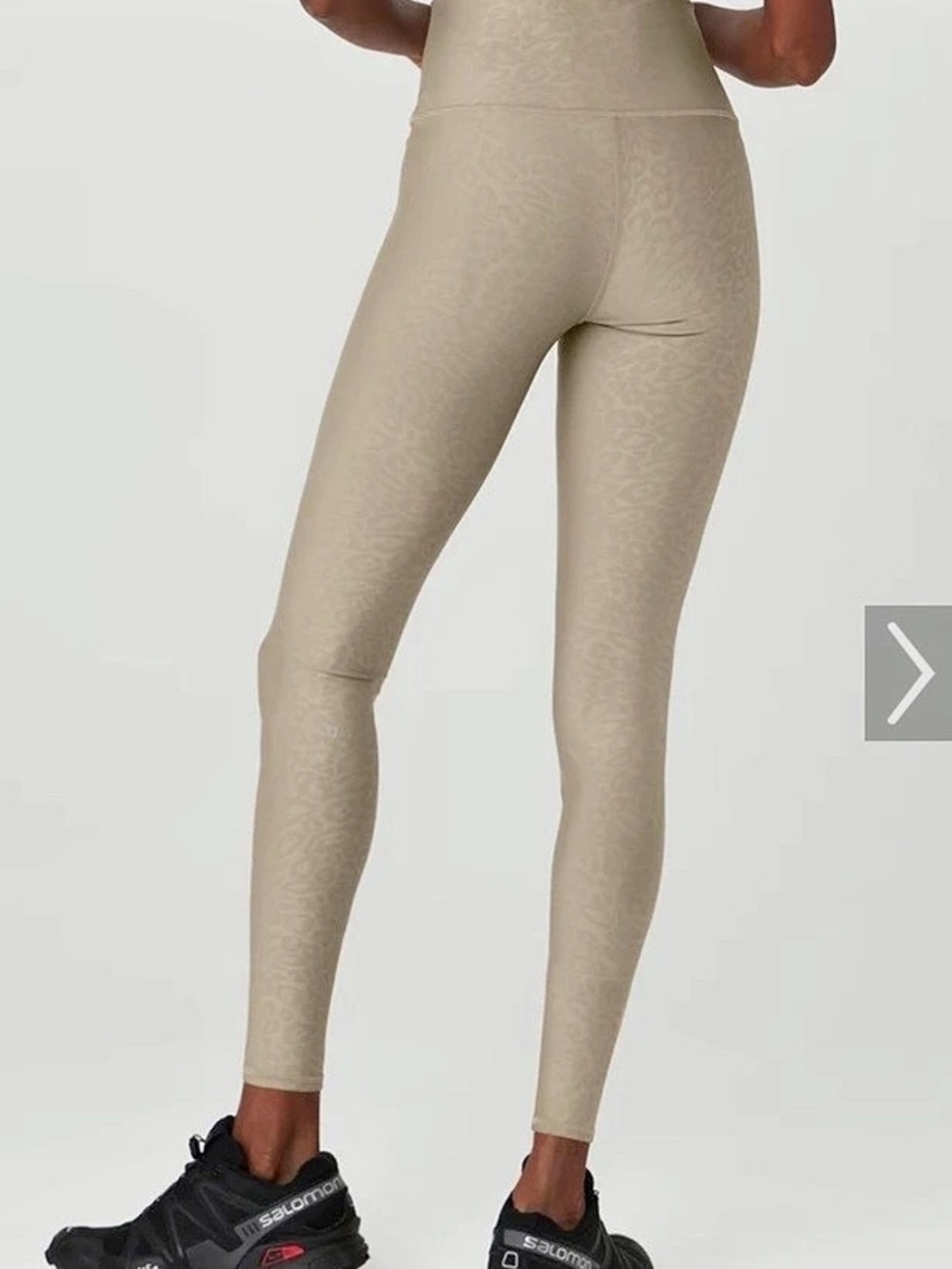 Alo Yoga Airlift High-Waist Leopard Debossed Legging Beige